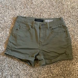 Olive green shorts